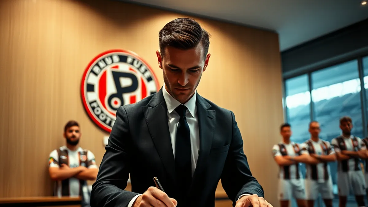 New central defender for FC St. Pauli: Marcus Mathisen in action